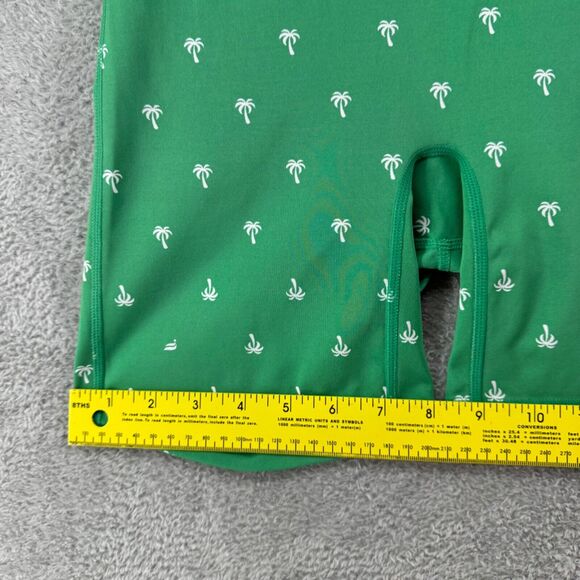 Fabletics Top Shorts Womens XS Green Palm Tree Workout Set Padded Bra Motion365 - Picture 12 of 14